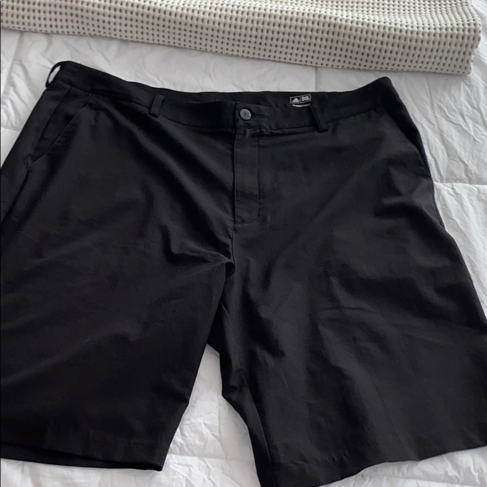 Adidas black golf shorts